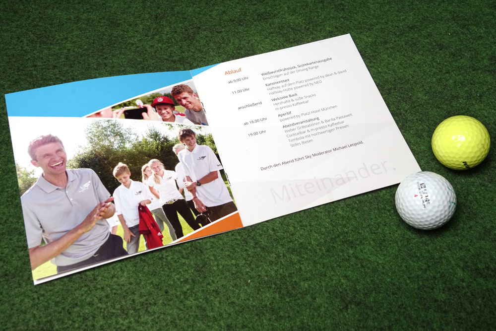 Nicolaidis YoungWings Golfturnier 2018 Einladungskarte Innenseite