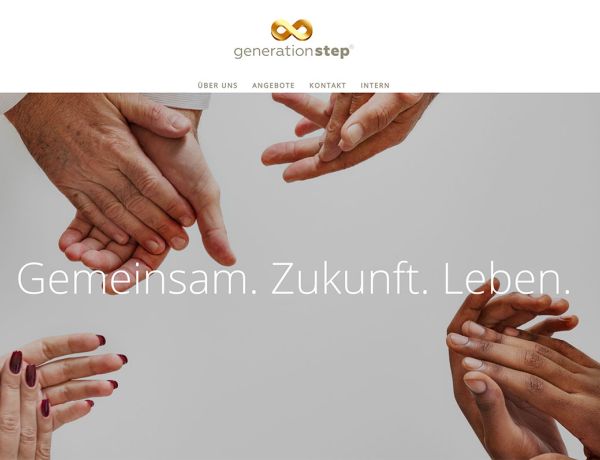 Webdesign für die Stiftung Generetaionstep